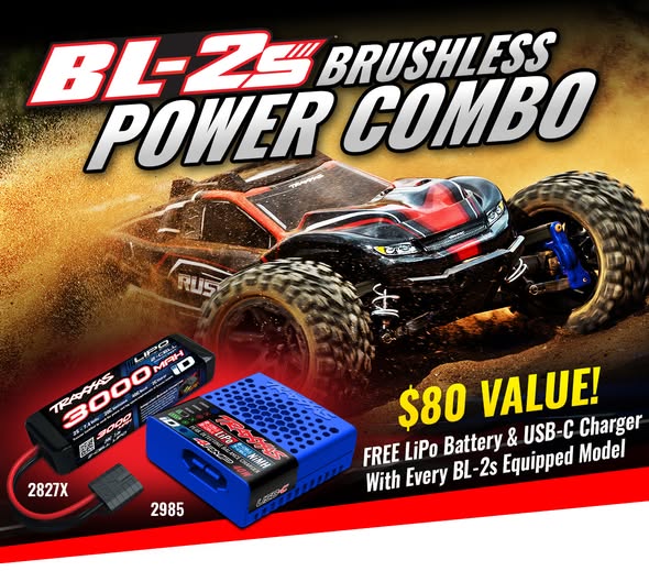 Free Battery & Charger With Traxxas Bl-2s Models